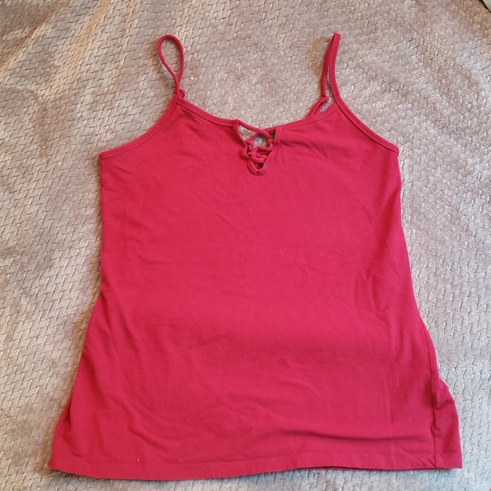 Torrid Red Lattice Cami